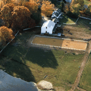 Aerial view of North Road Farm