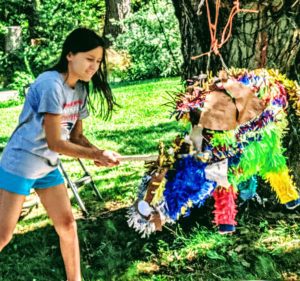 Family Farm Horse Event pinata smash