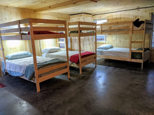 Bunk beds in Bunkhouse