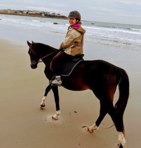 Jackie & student, Hampton Beach, NH