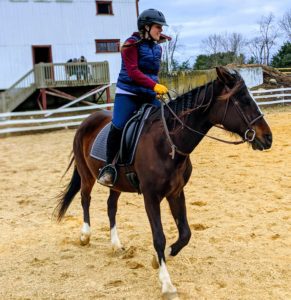 Jackie & Melanie, arena lesson