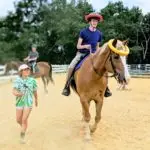 Rider Assistant Horseback Riding Lesson