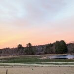 Sunset at historic North Road Farm